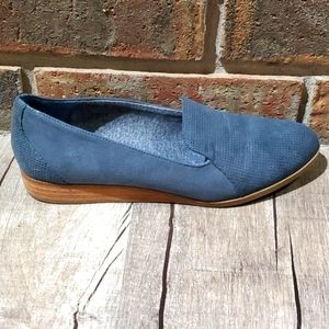 Dr Scholl's Dawned Loafer Blue Low wedge 8.5